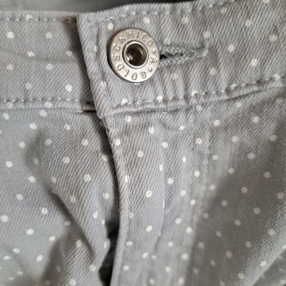 AG Adriano Goldschmied Gray The Stevie Polka Dot Slim Straight Leg Jeans Size 27 - Picture 13 of 13